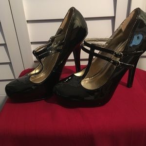 Black Mary Janes-Size 9